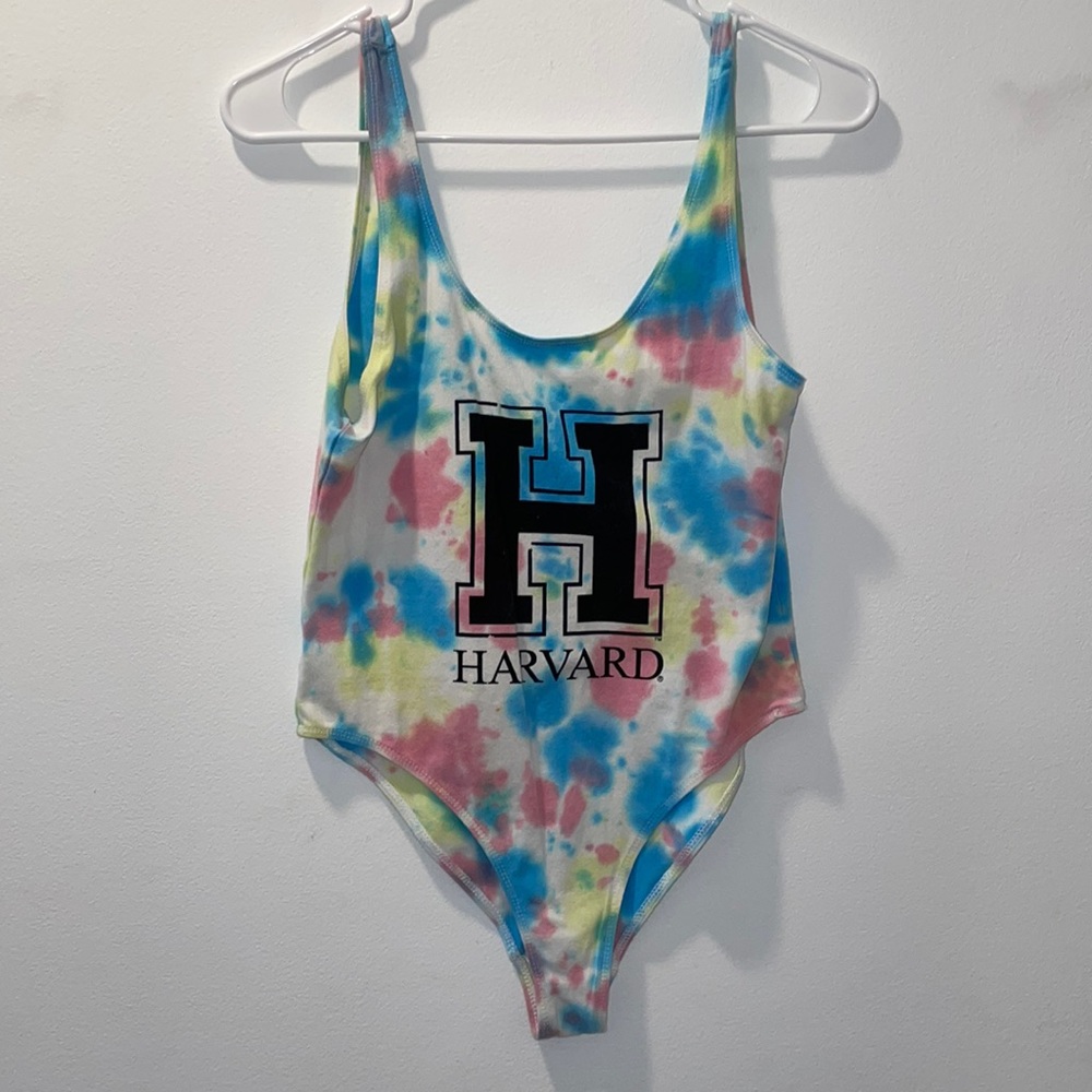 (3) Call crush tie-dye HARVARD bodysuit